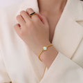 Jewelry wholesale New Arrival White Shell Round Heart Ear Of Wheat Shape Chain Bracelets