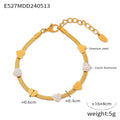 Jewelry wholesale Elegant Fine Jewelry Zircon Heart Ballerina Charms Bracelets