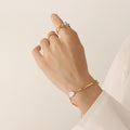 Jewelry wholesale New Arrival Fashion Jewelry White Shell Heart Bamboo Link Bracelets