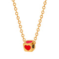Jewelry wholesale New Arrival Jewelry Red Heart Pattern Cubic Pendant Necklaces