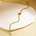 Jewelry wholesale Best Selling Oil Drip Heart Shape 18K Gold Plated Bracelet