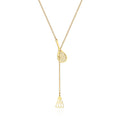 Jewelry wholesale Ins style creative combination pendant necklace women's simple and fashionable stainless steel long sweater chain jewelry
