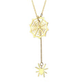 Jewelry wholesale Ins style creative combination pendant necklace women's simple and fashionable stainless steel long sweater chain jewelry