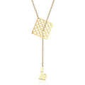 Jewelry wholesale Ins style creative combination pendant necklace women's simple and fashionable stainless steel long sweater chain jewelry