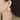 Jewelry wholesale Retro Copper Glass Stone Oil Drip Heart Gold Plated Dangle Earrings