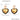 Jewelry wholesale Retro Copper Glass Stone Oil Drip Heart Gold Plated Dangle Earrings