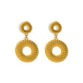 Jewelry wholesale 18K Double Round Stainless Steel Earrings