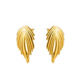 Jewelry wholesale Braided Stylish 18K Gold Plated Unique Stainless Steel Earrings