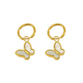 Jewelry wholesale Designer Light Luxury Stainless Steel Butterfly Dangle Earrings