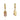 Jewelry wholesale Fashion Feather Natural Sea Urchin Stone Stainless Steel Earrings