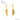 Jewelry wholesale Feather Wings Personalized Gold-Plated Stainless Steel Earrings