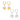 Jewelry wholesale New Arrival 18K Gold Plated Beads Heart Dangle Drop Earrings