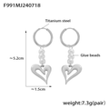 Jewelry wholesale New Arrival 18K Gold Plated Beads Heart Dangle Drop Earrings