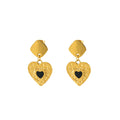 Jewelry wholesale New Arrival Light Luxury Oil Drop Heart Earrings