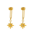 Jewelry wholesale Niche Design French Style Octopus Dangle Stainless Steel Earrings