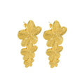 Jewelry wholesale Personalized Exaggerated Vintage Flower Stainless Steel Earrings