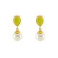 Jewelry wholesale Stainless Steel French Pearl Cat's Eye Earrings