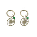 Jewelry wholesale Stainless Steel Openwork Sun God Dangle Earrings