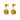 Jewelry wholesale Stainless Steel Rose Pendant Earrings In 18k Gold