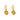 Jewelry wholesale Vintage Stainless Steel Cat's Eye Earrings