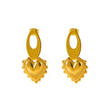 Jewelry wholesale Wholesale Heart Shaped Design Stainless Steel Earrings