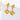 Jewelry wholesale Wholesale Pleated Pendant Stainless Steel Earrings