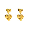 Jewelry wholesale Wholesale Simple Double Layer Heart Earrings