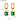Jewelry wholesale Colorful Square Lock Design Zirconia Stainless Steel Earrings