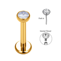 Jewelry wholesale G23 Titanium Flat Back Push-In Stud (16G) – ASTM F-136 Certified