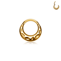 Jewelry wholesale G23 Titanium Clicker Ring – Sculpted Hoop (16G), ASTM F-136 Certified