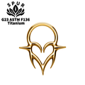 Jewelry wholesale G23 Titanium Tribal Clicker Ring – (16G) Hoop, ASTM F-136 Certified