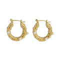 Jewelry wholesale 18K gold stainless steel U-shaped pearl earrings