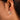 Jewelry wholesale Vintage Retro Jewelry Flat Twist Heart Pattern Waterproof Hoop Earrings