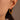 Jewelry wholesale Vintage Retro Jewelry Flat Twist Heart Pattern Waterproof Hoop Earrings