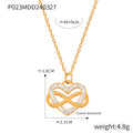Jewelry wholesale High Quality Bow Knot Earrings Studs Heart Infinite Symbol Pendant Necklace