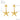 Jewelry wholesale Stainless Steel Starfish Pendant Earrings Necklace Set