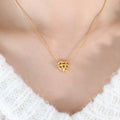 Jewelry wholesale Fashion Cross Pattern Heart Pendant Necklace Stud Earrings Jewelry Set