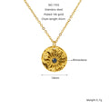 Jewelry wholesale Stereo Star Stainless Steel Necklace and Earrings Set