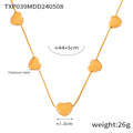 Jewelry wholesale High Quality Stainless Steel Hearts Necklace Bracelets Jewelry Set