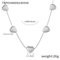 Jewelry wholesale High Quality Stainless Steel Hearts Necklace Bracelets Jewelry Set