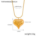 Jewelry wholesale Hot Irregular Pattern Heart Pendant Necklace Earrings Stud Jewelry Set