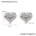 Jewelry wholesale Hot Irregular Pattern Heart Pendant Necklace Earrings Stud Jewelry Set