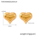 Jewelry wholesale Hot Irregular Pattern Heart Pendant Necklace Earrings Stud Jewelry Set