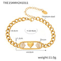 Jewelry wholesale Luxury Hollow Geometric Zircon Heart Moon Star Lighting Jewelry Set