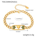Jewelry wholesale Luxury Hollow Geometric Zircon Heart Moon Star Lighting Jewelry Set