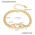 Jewelry wholesale Luxury Hollow Geometric Zircon Heart Moon Star Lighting Jewelry Set