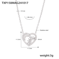 Jewelry wholesale Trendy Hollow Out Heart Sun&Moon Pendant Necklace Bracelet Jewelry Set