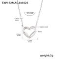 Jewelry wholesale Elegant Zircon Irregular Heart Pendant Necklaces Bracelets Jewelry Set