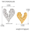 Jewelry wholesale New Irregular Karst Heart Pendant Necklace Studs Earrings Jewelry Set