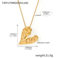 Jewelry wholesale New Irregular Karst Heart Pendant Necklace Studs Earrings Jewelry Set
